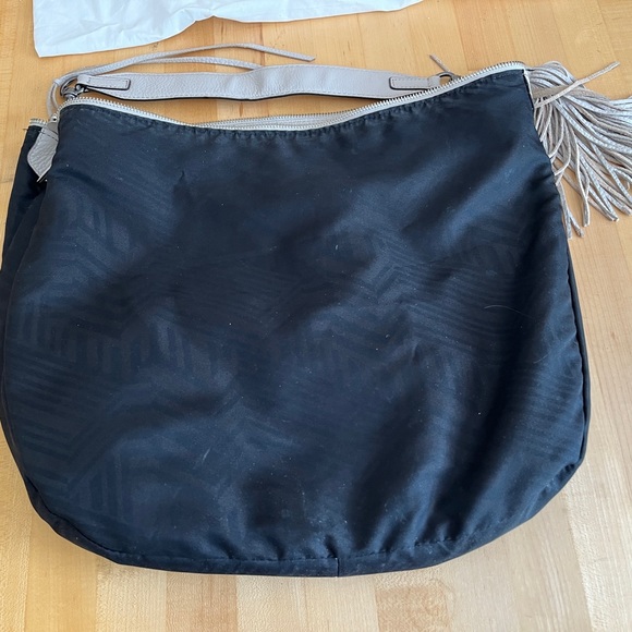 Rebecca Minkoff Hobo in Stone Putty Beige Leather with Tassel - Picture 10 of 13